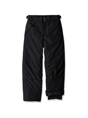 LONDON FOG Big Boys' Classic Heavyweight Snow Ski Pant, Real Black, S/8